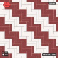 Interlock (Pasco) 10x30 cm · RC13-247 · Herringbone 90 60 cm diagonal stair stripes