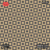 Interlock (Pasco) 10x30 cm · RC13-252 · Pinwheel ACW, 20x20 Centres, Module Chequer - Stone & Earth