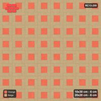 Interlock (Pasco) 10x30 cm · RC13-255 · Pinwheel CW, 20x20 Centres, Solid Planks - Clay Court