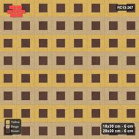 Interlock (Pasco) 10x30 cm · RC13-267 · Pinwheel CW, 20x20 Centres, Row Bands - Harvest Gold