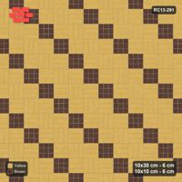 Interlock (Pasco) 10x30 cm · RC13-291 · Weave-3 + 10x10 Dots, Diagonal 1:3, Solid Planks - Harvest