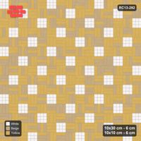 Interlock (Pasco) 10x30 cm · RC13-292 · Weave-3 + 10x10 Dots, Scatter 1:4, Tonal Planks - Golden Sand