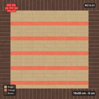 Interlock (Pasco) 10x30 cm · RC13-31 · Stack field with soldier border and accent courses
