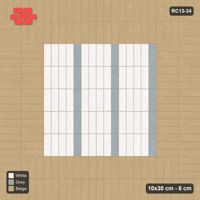 Interlock (Pasco) 10x30 cm · RC13-34 · Vertical plank field with double soldier border