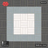 Interlock (Pasco) 10x30 cm · RC13-37 · Basketweave with concentric tone rings
