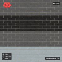Interlock (Pasco) 10x30 cm · RC13-38 · Half-bond with tonal bands