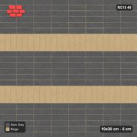 Interlock (Pasco) 10x30 cm · RC13-45 · Stack courses with two vertical feature bands