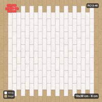 Interlock (Pasco) 10x30 cm · RC13-46 · Vertical half-bond with accent edge course