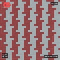Interlock (Pasco) 10x30 cm · RC13-55 · Herringbone 90 30 cm colour columns
