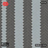 Interlock (Pasco) 10x30 cm · RC13-58 · Herringbone 45 40 cm colour columns