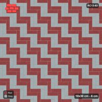 Interlock (Pasco) 10x30 cm · RC13-63 · Herringbone 90 30 cm diagonal stair stripes