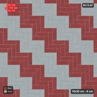 Interlock (Pasco) 10x30 cm · RC13-67 · Herringbone 90 60 cm diagonal stair stripes