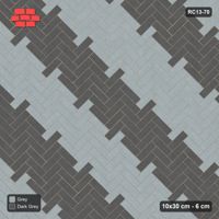 Interlock (Pasco) 10x30 cm · RC13-70 · Herringbone 45 90 cm diagonal stair stripes