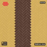 Interlock (Pasco) 10x30 cm · RC13-88 · Herringbone 45 90 cm central zig-zag band