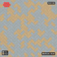 Interlock (Pasco) 20x10 cm · RC21-102 · Herringbone 45, Soft Blend