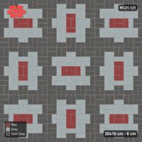 Interlock (Pasco) 20x10 cm · RC21-121 · Basketweave, Medallion Squares