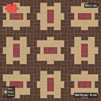 Interlock (Pasco) 20x10 cm · RC21-122 · Basketweave, Medallion Squares