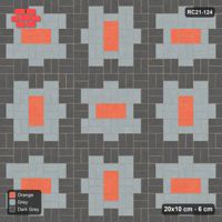 Interlock (Pasco) 20x10 cm · RC21-124 · Basketweave, Medallion Squares