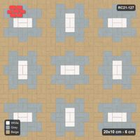 Interlock (Pasco) 20x10 cm · RC21-127 · Basketweave, Medallion Squares