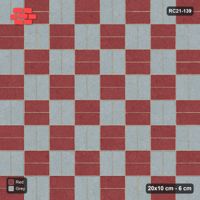 Interlock (Pasco) 20x10 cm · RC21-139 · Basketweave, Chequer Blocks, 40B Kerb Frame