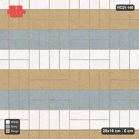 Interlock (Pasco) 20x10 cm · RC21-140 · Double Basketweave, Striped Rows, 40F Kerb Frame