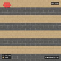 Interlock (Pasco) 20x10 cm · RC21-149 · Running Bond, Wide Course Stripes