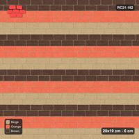 Interlock (Pasco) 20x10 cm · RC21-152 · Running Bond 1/3, Three-Tone Courses