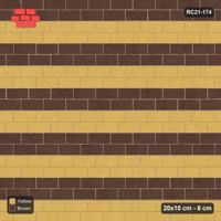 Interlock (Pasco) 20x10 cm · RC21-174 · Running Bond 1/3, Striped, 42B Kerb Frame