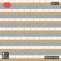 Interlock (Pasco) 20x10 cm · RC21-177 · Running Bond, Striped, 54B Kerb Frame