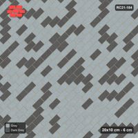 Interlock (Pasco) 20x10 cm · RC21-184 · Diagonal Running Bond, Diagonal Colour