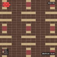 Interlock (Pasco) 20x10 cm · RC21-198 · Stack Bond, Medallion Squares