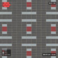 Interlock (Pasco) 20x10 cm · RC21-199 · Stack Bond, Medallion Squares