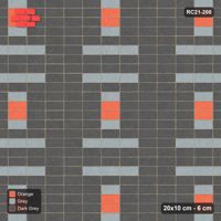 Interlock (Pasco) 20x10 cm · RC21-200 · Stack Bond, Medallion Squares