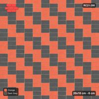 Interlock (Pasco) 20x10 cm · RC21-208 · Stack Bond, Diagonal Steps 30