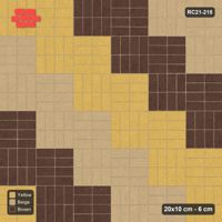Interlock (Pasco) 20x10 cm · RC21-218 · Cross Panels 40 cm, Three Tone, Harvest Gold