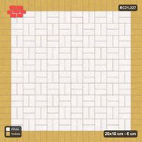 Interlock (Pasco) 20x10 cm · RC21-227 · Basketweave Field, Ochre Soldier Border