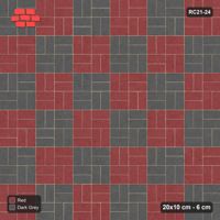 Interlock (Pasco) 20x10 cm · RC21-24 · Basketweave, Two-Block Chequer