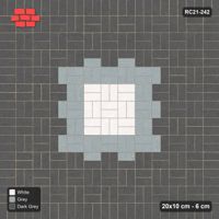 Interlock (Pasco) 20x10 cm · RC21-242 · Basketweave Medallion, Soldier Border