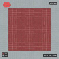 Interlock (Pasco) 20x10 cm · RC21-245 · Panel Chequer 40 cm, Double Soldier Border
