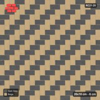 Interlock (Pasco) 20x10 cm · RC21-25 · Two-Tone Herringbone, Kerb Frame