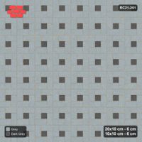 Interlock (Pasco) 20x10 cm · RC21-251 · Pinwheel CW, 10x10 Centres, Solid Planks - Charcoal Edge