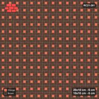 Interlock (Pasco) 20x10 cm · RC21-261 · Pinwheel CW, 10x10 Centres, Solid Planks - Burnt Clay