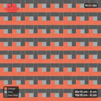 Interlock (Pasco) 20x10 cm · RC21-262 · Pinwheel ACW, Alternating Planks + Kerb - Sunset Slate