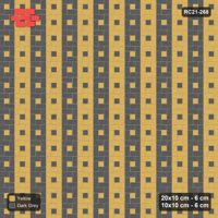 Interlock (Pasco) 20x10 cm · RC21-268 · Pinwheel ACW, 10x10 Centres, Column Bands - Mustard Slate
