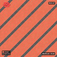Interlock (Pasco) 20x10 cm · RC21-27 · Diagonal Running Bond, Slate Courses