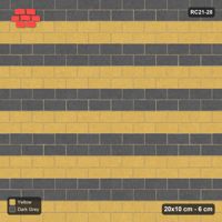 Interlock (Pasco) 20x10 cm · RC21-28 · Running Bond, Paired Slate Courses, Kerb Frame