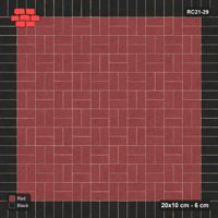 Interlock (Pasco) 20x10 cm · RC21-29 · Basketweave Field, Black Soldier Border
