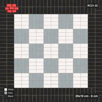 Interlock (Pasco) 20x10 cm · RC21-32 · Panel Chequer, Double Black Border
