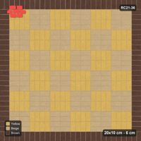 Interlock (Pasco) 20x10 cm · RC21-36 · Panel Chequer, Brown Soldier Border