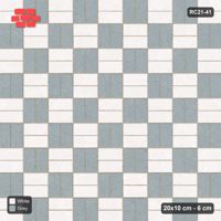 Interlock (Pasco) 20x10 cm · RC21-41 · Basketweave Chequer in Kerb Frame